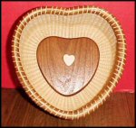 Ivory Heart Nantucket Basket