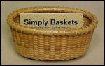 Oval Business Card Nantucket Basket